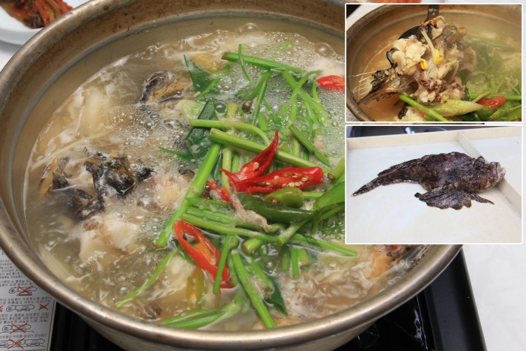オニオコゼ鍋とワタリガニ料理 韓国の旬メシ161 韓国絶品グルメ013 韓食生活