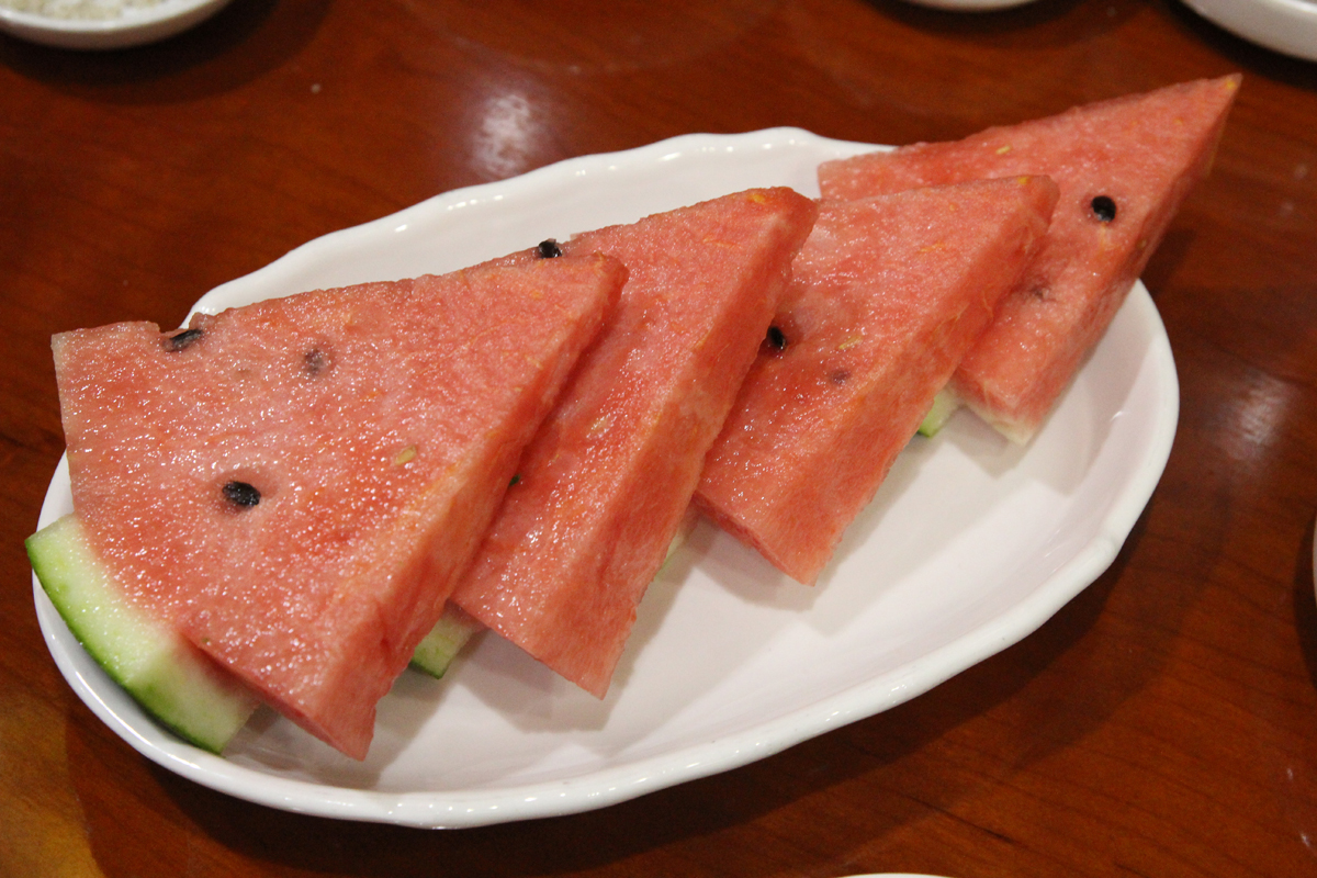 韓国的なスイカとマツタケと牛肉の鍋 韓国の旬メシ169 韓国絶品グルメ021 韓食生活